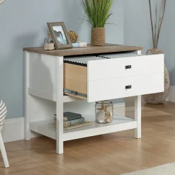 Sauder File Cabinets<Cottage Road Lateral File Cabinet, Letter/Legal Size, 30"H x 32"W x 22"D, Soft White (427307)