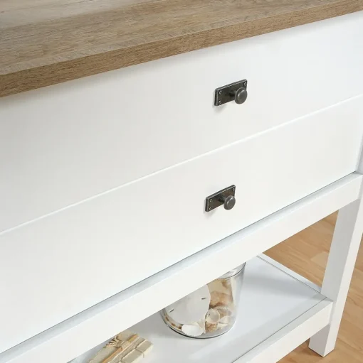Sauder File Cabinets<Cottage Road Lateral File Cabinet, Letter/Legal Size, 30"H x 32"W x 22"D, Soft White (427307)