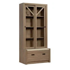 Sauder Bookcases<Dixon City 72"H 4-Shelf Bookcase, Brushed Oak (432891)