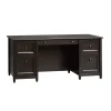 Sauder Corner Desks<Edge Water Collection 65" Wood Executive Desk, Estate Black (409042)