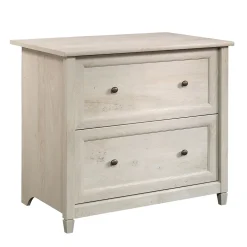 Sauder File Cabinets<Edge Water 2-Drawer Lateral File Cabinet, Letter/Legal Size, Chalked Chestnut (418796)