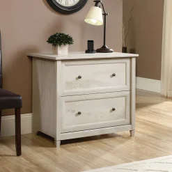 Sauder File Cabinets<Edge Water 2-Drawer Lateral File Cabinet, Letter/Legal Size, Chalked Chestnut (418796)