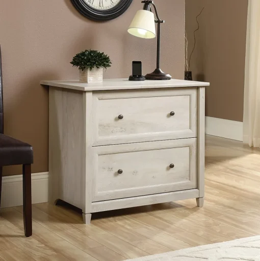 Sauder File Cabinets<Edge Water 2-Drawer Lateral File Cabinet, Letter/Legal Size, Chalked Chestnut (418796)