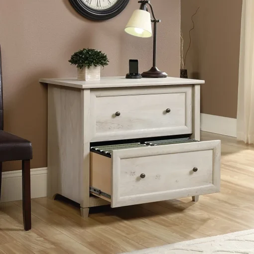 Sauder File Cabinets<Edge Water 2-Drawer Lateral File Cabinet, Letter/Legal Size, Chalked Chestnut (418796)