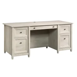 Sauder Corner Desks<Edge Water Executive Desk, Chalked Chestnut (418795)