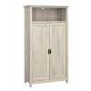 Sauder Storage Cabinets<Edge Water 60"H Storage Cabinet with 5 Shelves, Chalked Chestnut (434766)