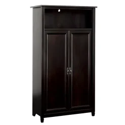 Sauder Storage Cabinets<Edge Water 60"H Storage Cabinet with 5 Shelves, Estate Black (434815)
