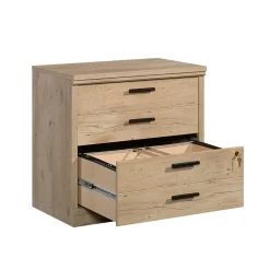 Sauder File Cabinets<Mason Peak Commercial 2-Drawer Lateral File Cabinet, Letter/Legal Size, Lockable, 31"W x 19"D, Prime Oak (427827)