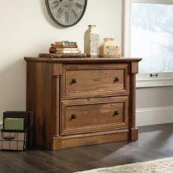 Sauder File Cabinets<Palladia 2-Drawer Lateral File Cabinet, Letter/Legal Size, 30"H x 37"W x 22"D, Vintage Oak (420607)