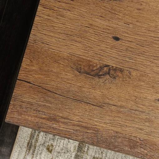Sauder Office Desks<Palladia 65"W Executive Desk, Vintage Oak (420604)