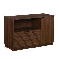 Sauder File Cabinets<Palo Alto File Cabinet, Letter/Legal Size, 29"H x 46"W x 19"D, Spiced Mahogany (427825)