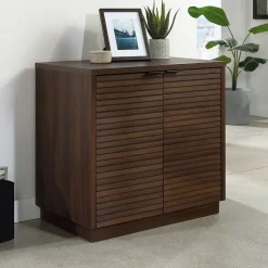 Sauder Storage Cabinets<Palo Alto 29"H Storage Cabinet, Spiced Mahogany (427823)