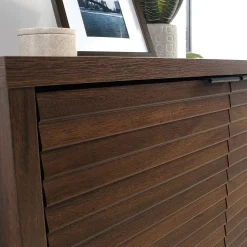 Sauder Storage Cabinets<Palo Alto 29"H Storage Cabinet, Spiced Mahogany (427823)