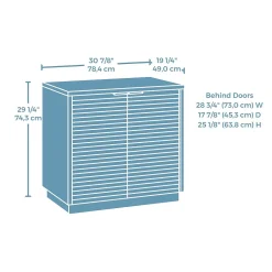Sauder Storage Cabinets<Palo Alto 29"H Storage Cabinet, Spiced Mahogany (427823)