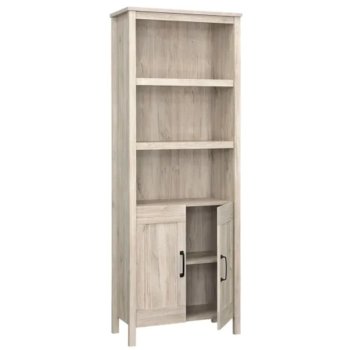 Sauder Bookcases<Select 72"H 5-Shelf Bookcase, Chalk Oak (434879)