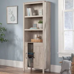 Sauder Bookcases<Select 72"H 5-Shelf Bookcase, Chalk Oak (434879)