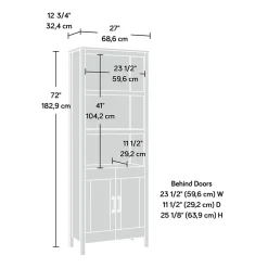 Sauder Bookcases<Select 72"H 5-Shelf Bookcase, Chalk Oak (434879)