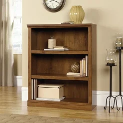 Sauder Bookcases<Select 44"H 3-Shelf Bookcase, Oiled Oak (410372)