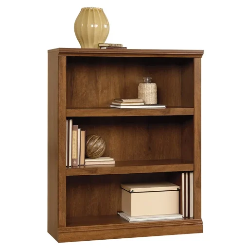 Sauder Bookcases<Select 44"H 3-Shelf Bookcase, Oiled Oak (410372)