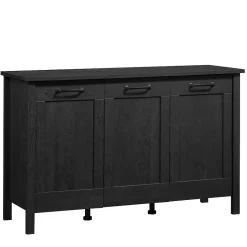 Sauder Storage Cabinets<Select 30"H Storage Cabinet with 4 Shelves, Raven Oak (433978)