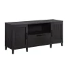 Sauder Storage Cabinets<Tiffin Line 30"H Storage Credenza with 3 Shelves, Raven Oak (433265)