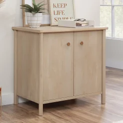 Sauder Storage Cabinets<Whitaker Point 30"H Storage Cabinet with 2 Shelves, Natural Maple (429373)