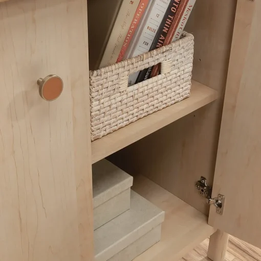 Sauder Storage Cabinets<Whitaker Point 30"H Storage Cabinet with 2 Shelves, Natural Maple (429373)