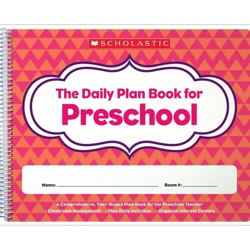 Scholastic Grade Books<The Daily Plan Book for Preschool 120 Pages Lesson Planner, Each (SC-806458)