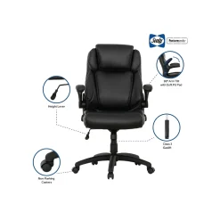 Sealy Office Chairs<Posturepedic Hudson Ergonomic Swivel Office Chair, Black (64627)