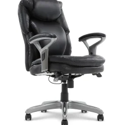Serta Office Chairs<AIR Bonded Leather Executive Chair, Black (CHR200100)