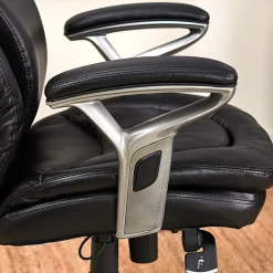 Serta Office Chairs<AIR Bonded Leather Executive Chair, Black (CHR200100)