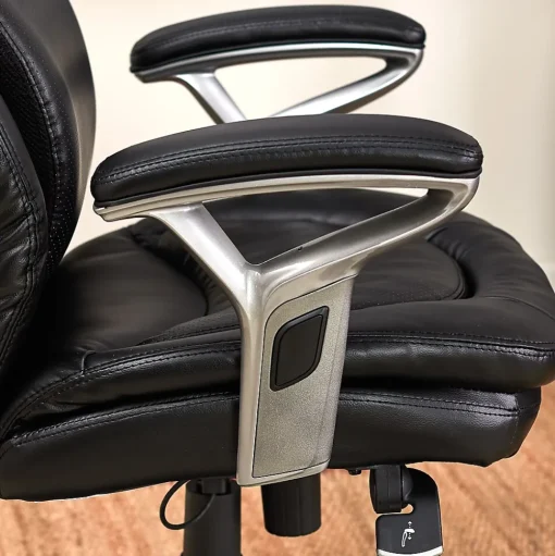 Serta Office Chairs<AIR Bonded Leather Executive Chair, Black (CHR200100)