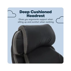 Serta Office Chairs<Big & Tall Ergonomic Bonded Leather Swivel Executive Chair, Black (44954)