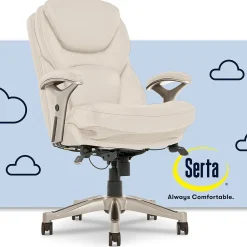 Serta Ergonomic Chairs<Claremont Ergonomic Faux Leather Swivel Executive Chair with Back in Motion Technology, (44186C)