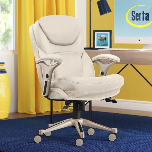 Serta Ergonomic Chairs<Claremont Ergonomic Faux Leather Swivel Executive Chair with Back in Motion Technology, (44186C)