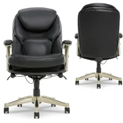 Serta Ergonomic Chairs<Claremont Ergonomic Leather Swivel Executive Chair with Back in Motion Technology, (CHR200006)