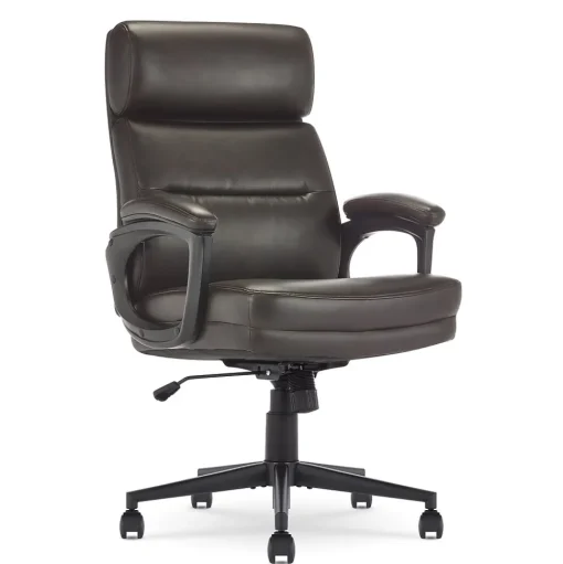 Serta Office Chairs<Comfort Ergonomic Bonded Leather Swivel Executive Chair, Brown (CHR10130B)
