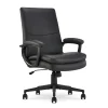 Serta Office Chairs<Comfort Modern Ergonomic Bonded Leather Swivel Executive Chair, Black (CHR10132A)