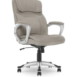 Serta Office Chairs<Cyrus Ergonomic Fabric Swivel Executive Chair, Glacial Gray (47910)