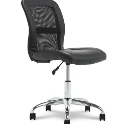 Serta Ergonomic Chairs<Essentials Armless Ergonomic Bonded Leather/Mesh Swivel Task Chair, (48740)