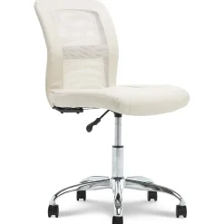 Serta Ergonomic Chairs<Essentials Armless Ergonomic Bonded Leather/Mesh Swivel Task Chair, (48740B)