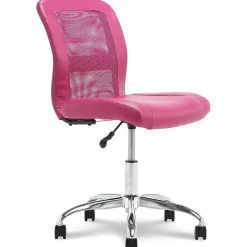 Serta Ergonomic Chairs<Essentials Armless Ergonomic Bonded Leather/Mesh Swivel Task Chair, (48740E)
