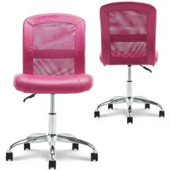 Serta Ergonomic Chairs<Essentials Armless Ergonomic Bonded Leather/Mesh Swivel Task Chair, (48740E)