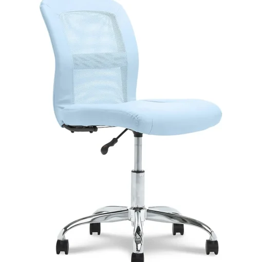 Serta Ergonomic Chairs<Essentials Armless Ergonomic Bonded Leather/Mesh Swivel Task Chair, (48740D)