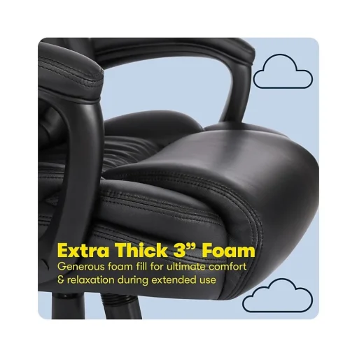 Serta Ergonomic Chairs<Garret Ergonomic Bonded Leather Swivel Executive Chair, (43520E)