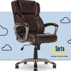 Serta Ergonomic Chairs<Garret Ergonomic Bonded Leather Swivel Executive Chair, (CHR200090)