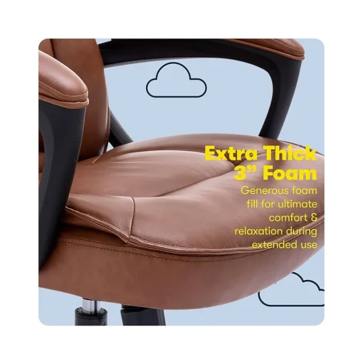 Serta Ergonomic Chairs<Hannah I Ergonomic Bonded Leather Swivel Executive Chair, (43670H)