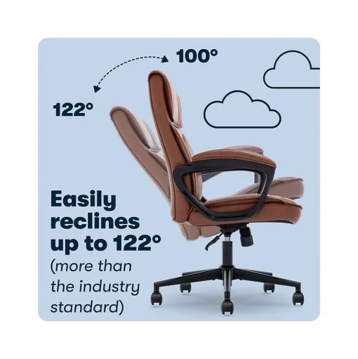 Serta Ergonomic Chairs<Hannah I Ergonomic Bonded Leather Swivel Executive Chair, (43670H)
