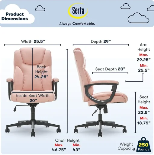 Serta Office Chairs<Hannah II Fabric Executive Chair, (43672G)