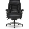 Serta Office Chairs<Launtner Bonded Leather Executive Office Chair with Smart Layers Technology, Opportunity Gray/Black (44942A)